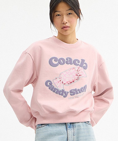 公式】キャンディ ショップ クルーネック スウェットシャツ｜コーチ