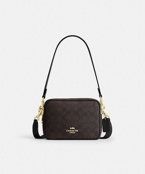 【公式】ミニ キャリー クロスボディ バッグ・シグネチャー キャンバス