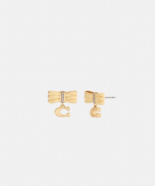 【公式】シグネチャー ボウ スタッド ピアス