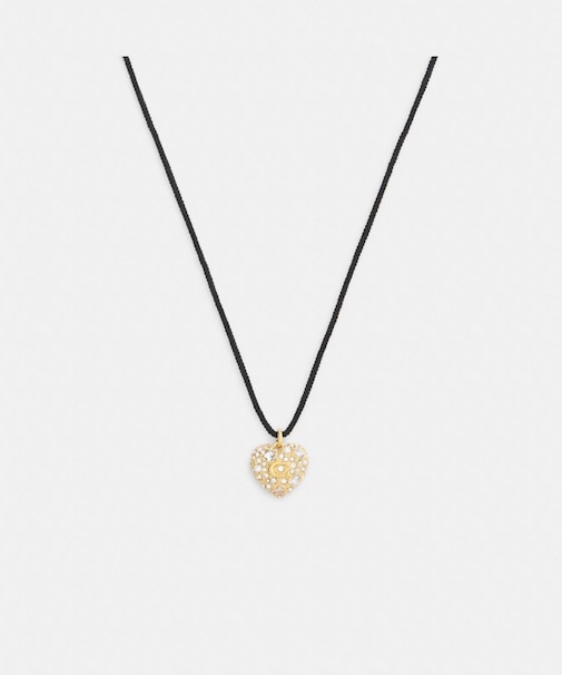 【公式】パヴェ ハート コード ペンダント ネックレス