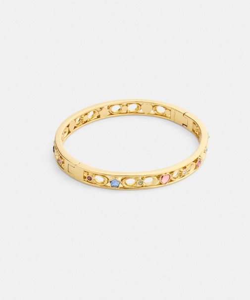 【公式】スター アンド ハート ヒンジド バングル