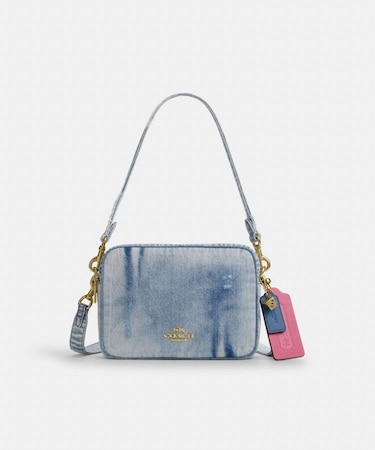 【公式】キャリー クロスボディ バッグ・ラブド デニム・チャーム