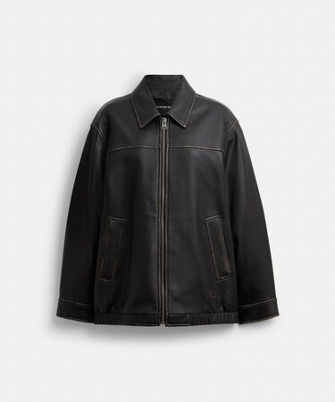 【公式】ラブド オーバーサイズド レザー ジャケット