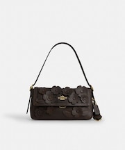 【公式】エッタ スモール フラップ ショルダー バッグ・フローラル アップリケ