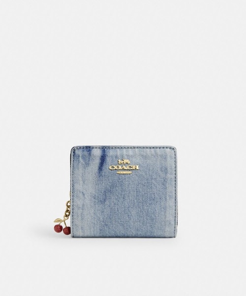 新品◇ COACH スナップ ウォレット・ラブド デニム・チャーム 公式】スナップ ウォレット・ラブド デニム・チャーム｜コーチ