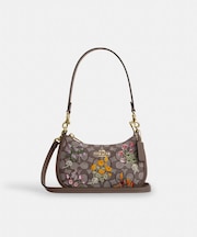 【公式】テリ ミニ クロスボディ バッグ・シグネチャー ジャカード・フローラル エンブロイダリー