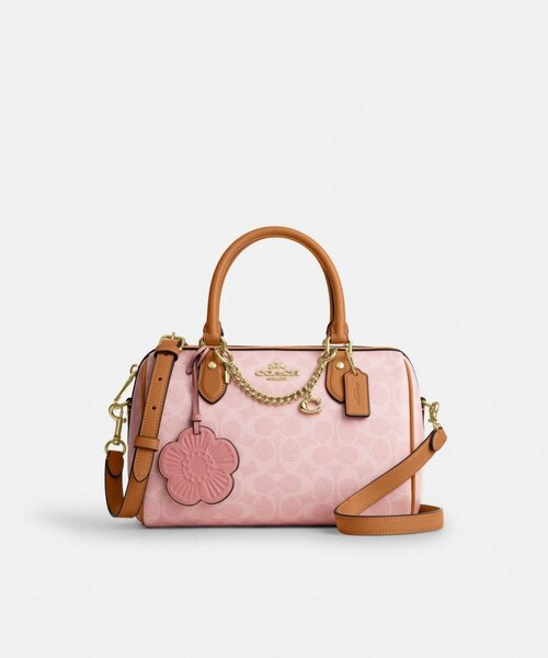 公式】ローアン サッチェル バッグ・シグネチャー キャンバス
