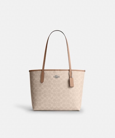 【公式】ミディアム シティ トート バッグ・シグネチャー キャンバス