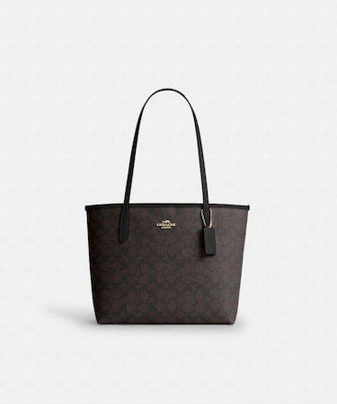 【公式】ミディアム シティ トート バッグ・シグネチャー キャンバス