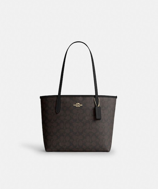 【公式】ミディアム シティ トート バッグ・シグネチャー キャンバス