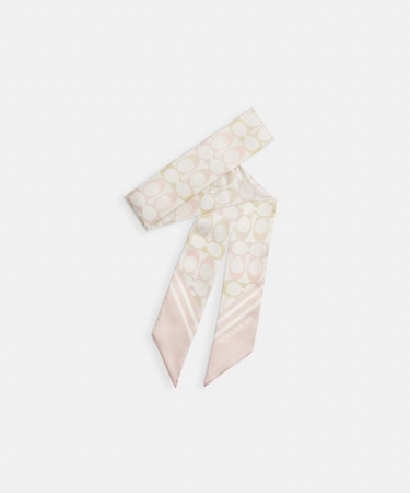 【公式】シグネチャー シルク スキニー スカーフ