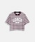 【公式】ストライプ クロップド Tシャツ
