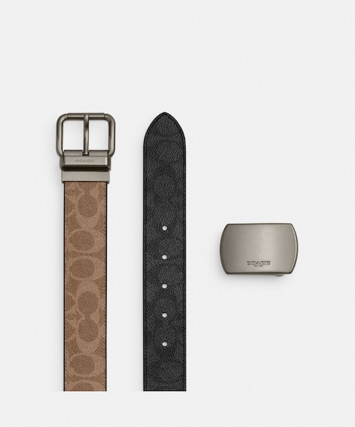 【公式】ボックスド ローラー バックル カット トゥ サイズ リバーシブル ベルト・38MM