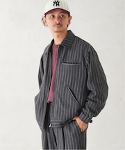 Cafissi / BECO ストライプジップジャケット