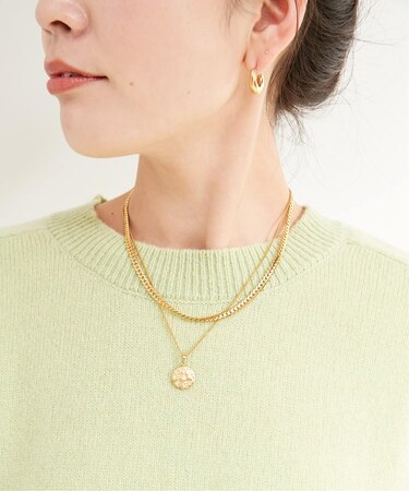 2連コインチェーンネックレス