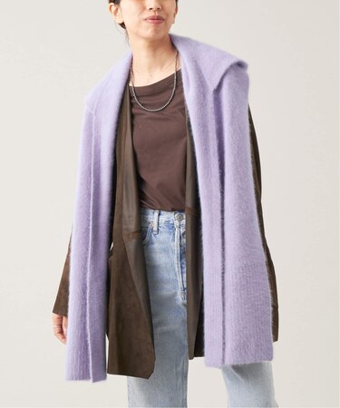 IENA LA BOUCLE ファーニットフーディマフラー