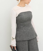 CELERI TWEED ビスチェ