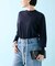 cotton silk crew プルオーバー