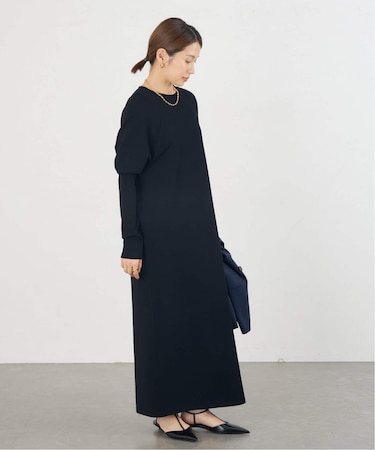 Ry/Nyストレッチ　マキシ丈ワンピース