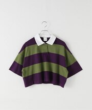 ワイドボーダーショートニット