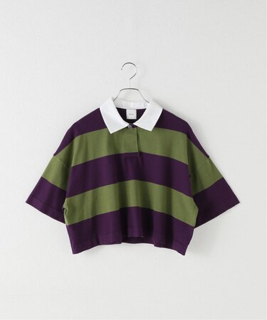 ワイドボーダーショートニット