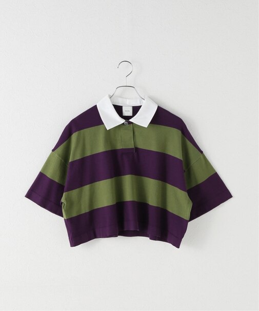 ワイドボーダーショートニット