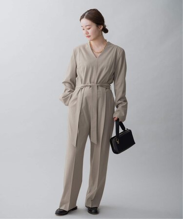 ＆NAVY Vネックオールインワン