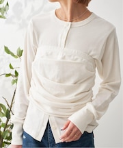 Urake gather Top / 裏毛ギャザートップ