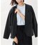 collarless soft knit ジャケット