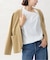 collarless soft knit ジャケット