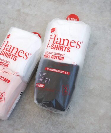 《2枚セット》Hanes/ヘインズ 2P JAPAN FIT for Her スリーブレスTEE