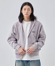 【ANTS & ELEPHANTS】ブリーチ加工 ダブルジップパーカー