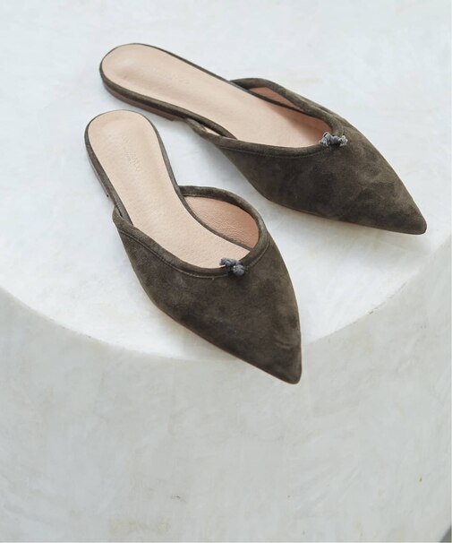 TONY BIANCO/ 別注 SUEDE KNOT FLAT ミュール