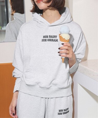 BIGBABY ICECREAMロゴフーディー