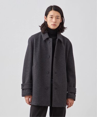 WOOLICK ウインドシャットショートステンカラーコート