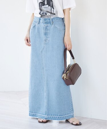 LE DENIM リーンカットオフスカート