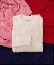 WASHABLE FISHERMAN コットンニット