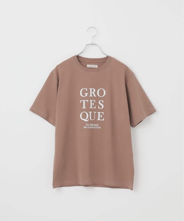 シルケット加工 フレンチロゴ クルーネックTシャツ