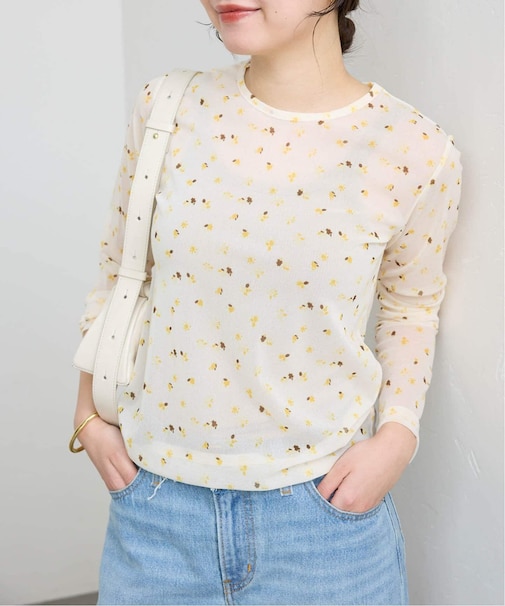 +81BRANCA/ハチイチブランカ SLOBE別注 チュールトップス