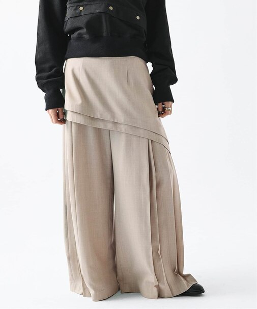 【KIARIS vintage＆closet×JS】レイヤードプリーツパンツ