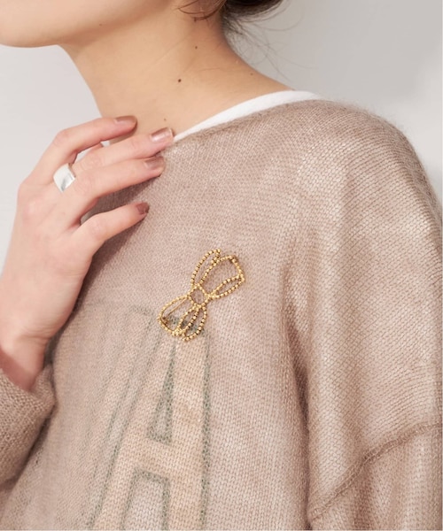 新品未使用★ADER Bijoux / アデルビジュー CUTSELL ADER Bijoux / アデル ビジュー CUTSELL ribbon brooch｜ベーセー