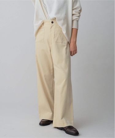 コーデュロイ ストレートフレアパンツ