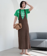 《WEB/一部店舗限定》SAKOMIYAフェイクスウェードワンピース