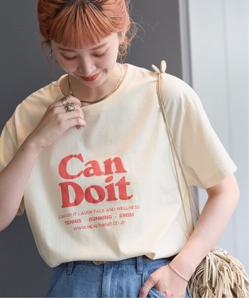 Healthknit/ヘルスニット 別注 プリントロゴTEE
