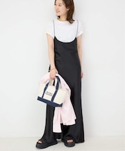 サテンナローキャミワンピース