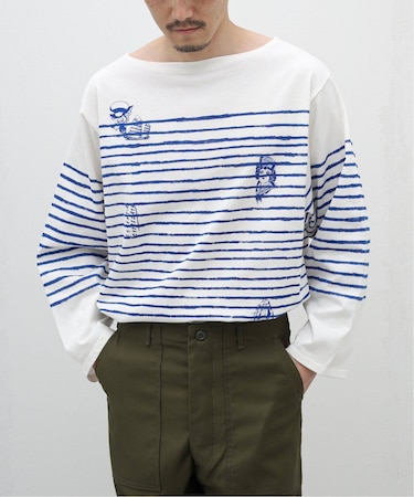 M.A ペイントボーダー バスクシャツ
