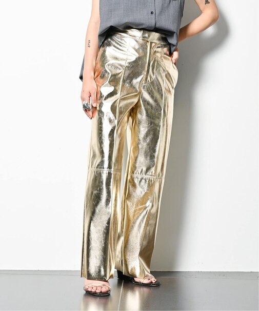 METALLIC STRAIGHT パンツ