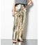 METALLIC STRAIGHT パンツ