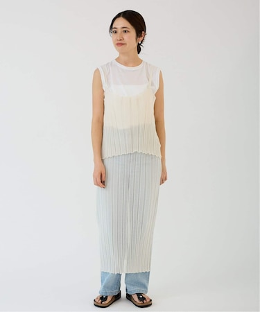 【Loro/ローロ】Sheer WideRib Dress Set ドレスセット