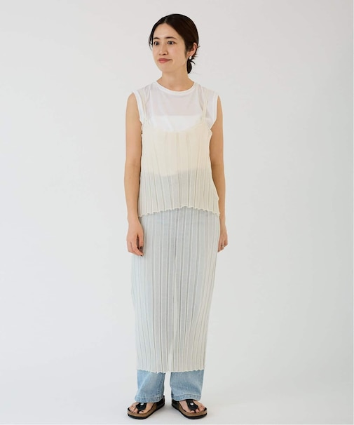 【Loro/ローロ】Sheer WideRib Dress Set ドレスセット
